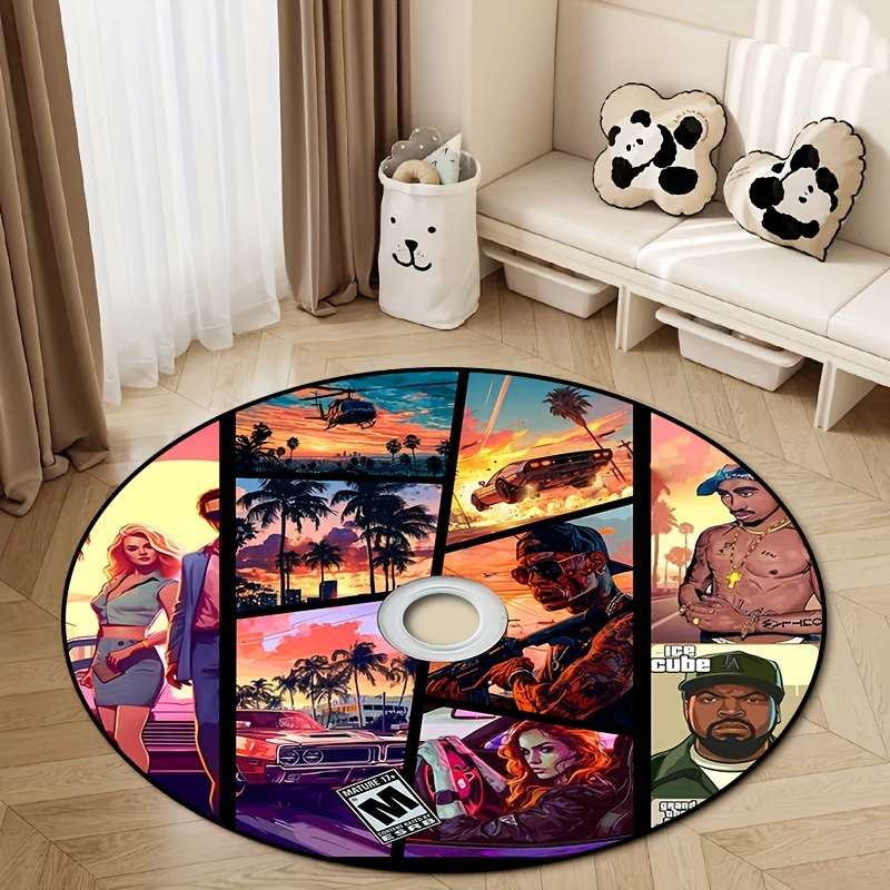 1Pc 31.49x31.49inch 80x80cm Floor Mat