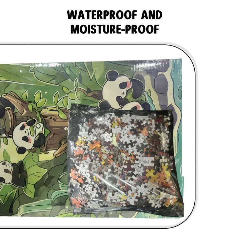 1000pcs Panda-Themed Jigsaw Puzzle for Adults Spring Pandas Artwork Challenging Pap