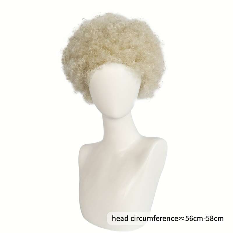 1Pc Blonde 20.32cm Fashion Design Wig