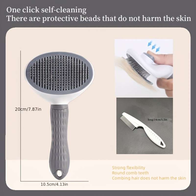1pc Grey Pet Comb