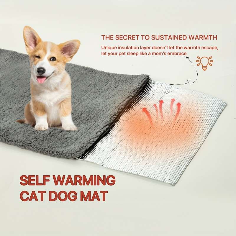 1PC Pet Mat Light Grey Size 70x50cm 28x20IN