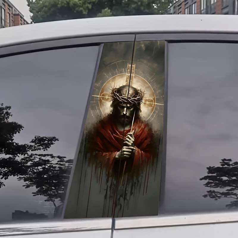 2pcs  25cm50cm Jesus Christian Themed Stickers