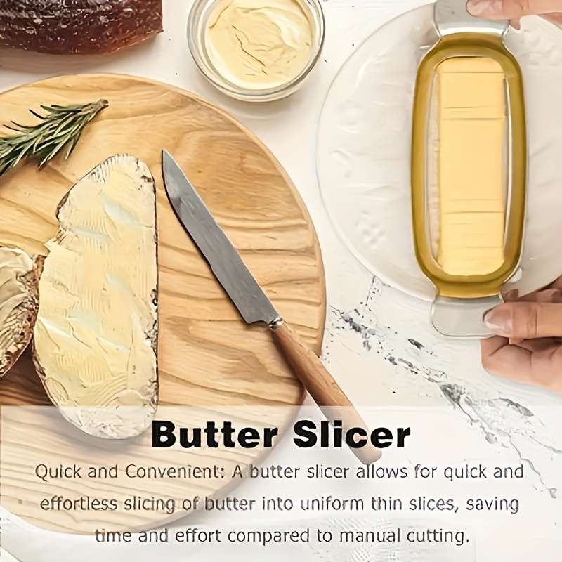 1pc Cheese Slicer Egg Butter and Duck Liver Slicer Sharp Blade Durable Metal Cheese Divider Fu