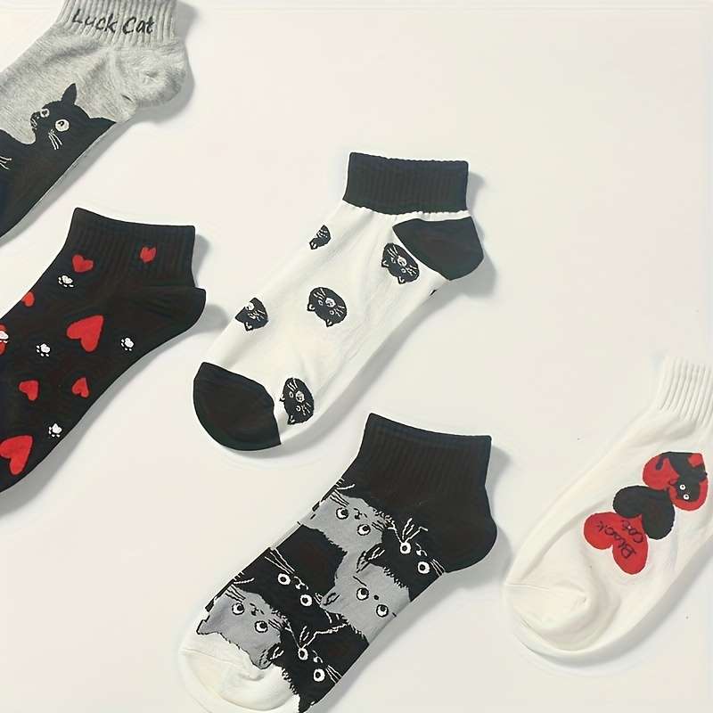 5 Pairs Mixed Color One Size High Elastic Socks