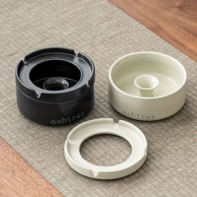 1pc Creative Ashtray European Simple Ashtray Ceramic Style Personality Living Room High-end Ornamen