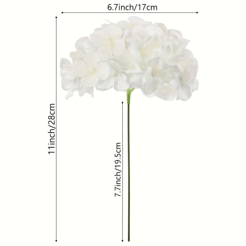 70pcs Real Touch Artificial Hydrangea Flowers