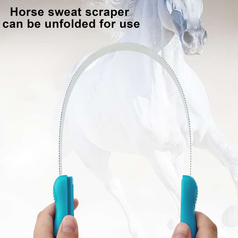 1pc One Circle Of SawTooth Blue Pet Comb