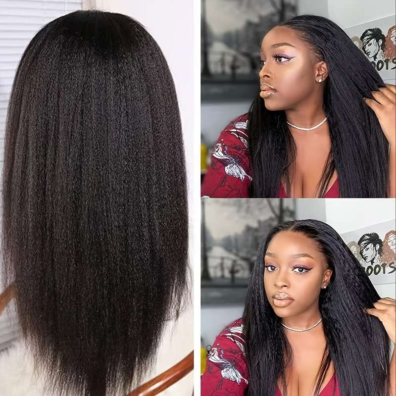 1Pc Black 55.88cm Fashion Design Wig