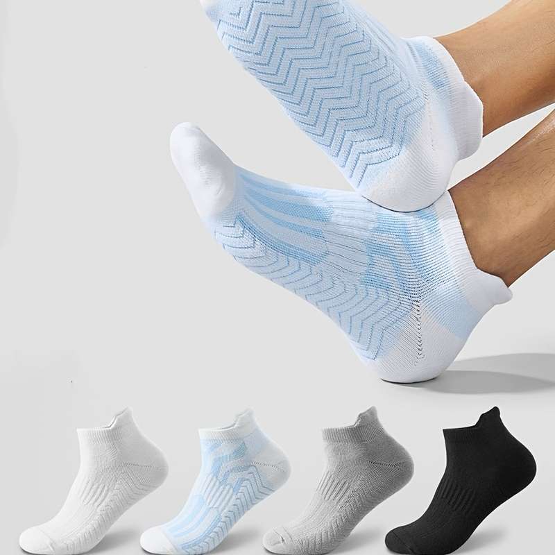 4 Pairs Mixed Color One Size High Elastic Socks
