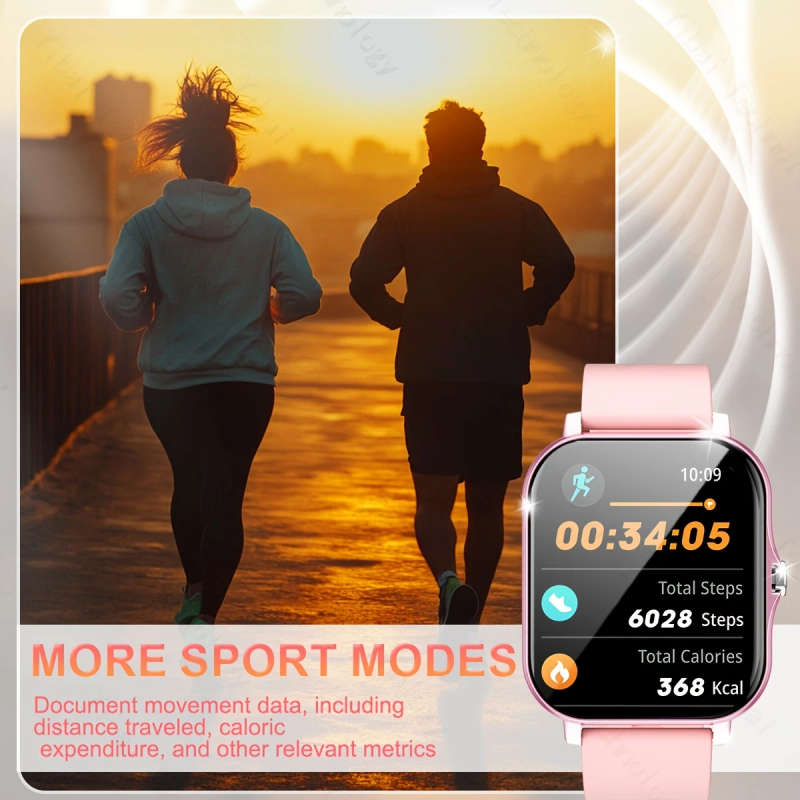 1pc 1.83-inch HD Full Screen Touch Men's and Women's Sports Smart Watch Make Answer Calls Step Count