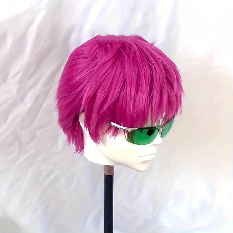 1Pc Rose Red Fashion Design Wig