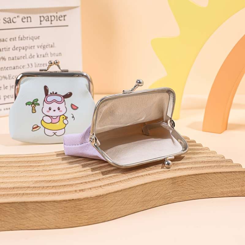 1pc Compact Sanrio Bag Easy to Carry Kitty Kuromi Wallet Fun Coin Pouch Cute Storage Bag Coin C