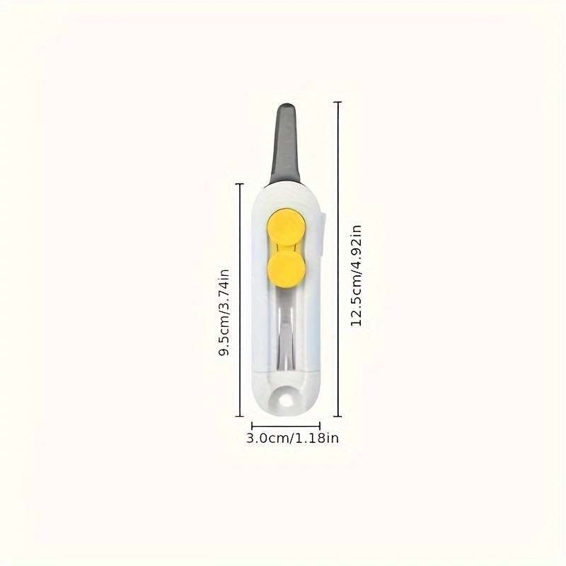 1pc Compact Portable Unboxing Tool Adjustable Metal Spear Point Blade Ideal