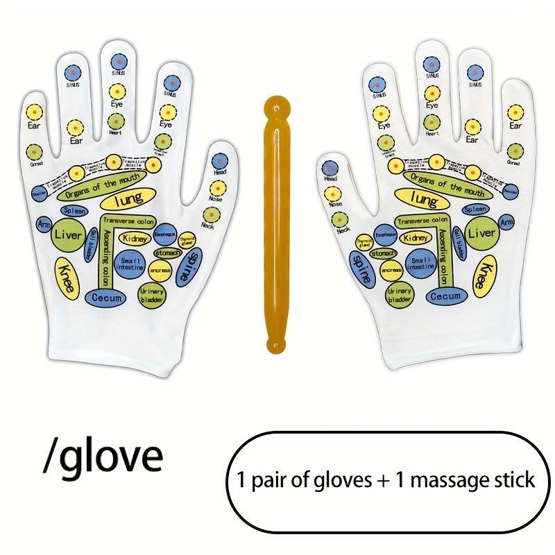 1 Pair Of Short Massage Socks Of Gloves And 1 Massage Stick  Socks