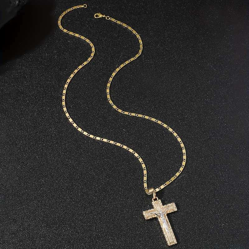 1 Piece Light Yellow Jesus Theme Pendant