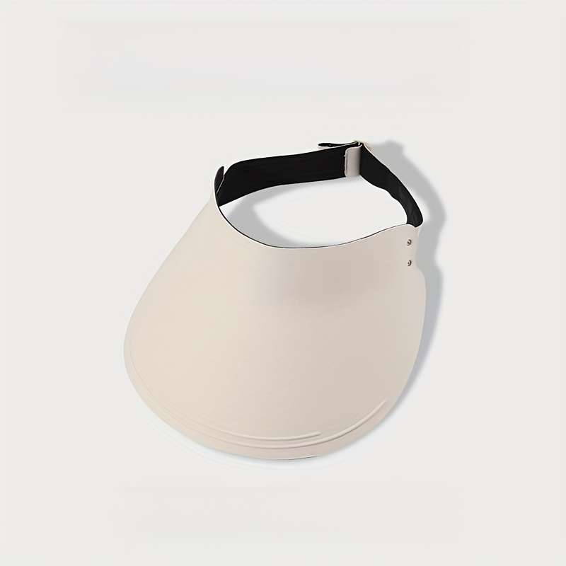 1pc Light Gray Breathable Sun Protection Visor Hat for Women Seamless Foldable Design Lightweigh