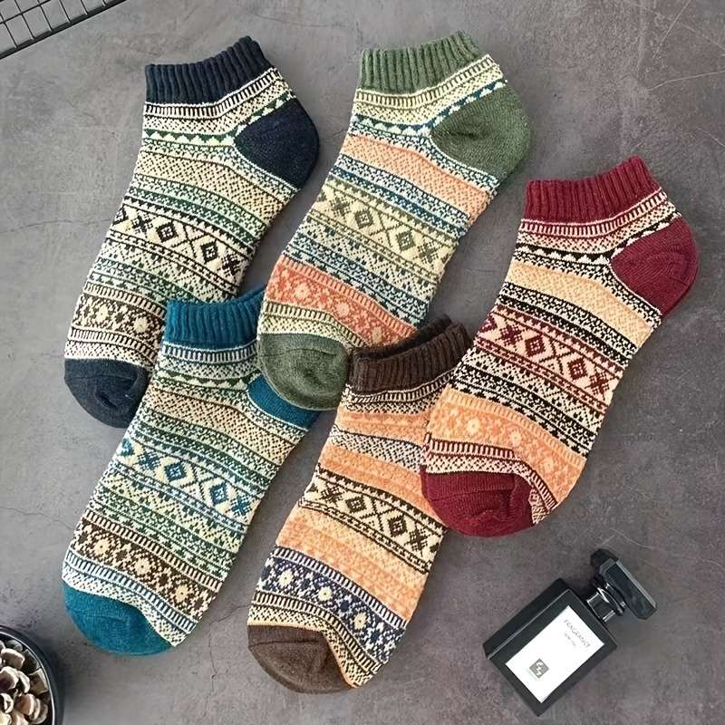 5 Pairs Mixed Color One Size High Elastic Socks