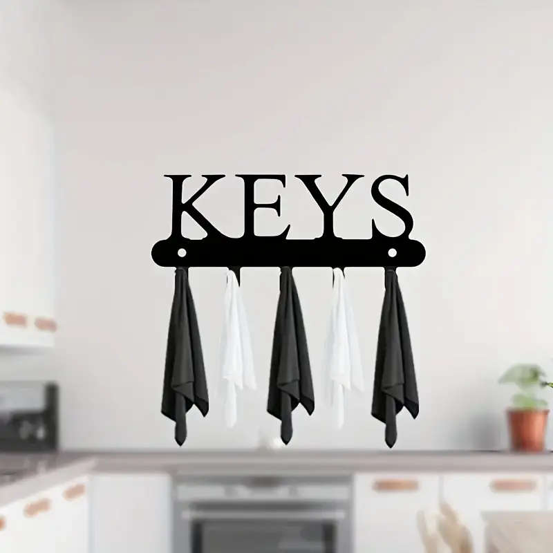 1 Metal Wall-Mounted Keychain