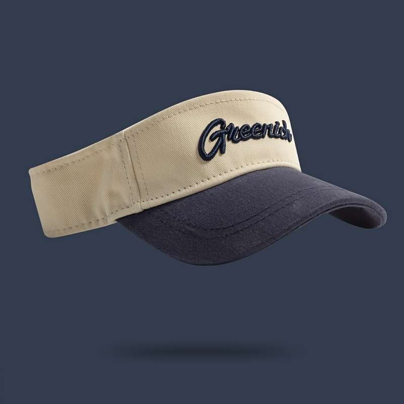1pc Women's Embroidered Sun Visor Hat Polyester Fantasy Themed Non-Stretch Stripe Craftsmanship