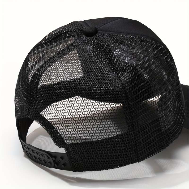 1pc Gas Monkey Garage Printed Half Mesh Baseball Cap Lightweight Sun Hat for Men Women Ret