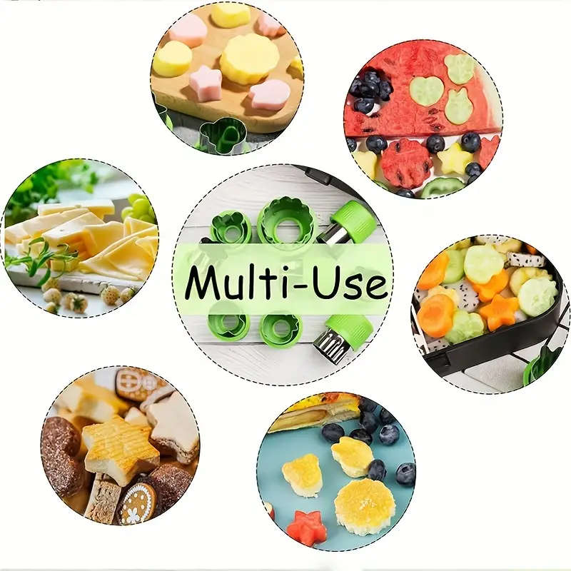 9 pcs Stainless Steel Cookie & Vegetable Cutter Set
