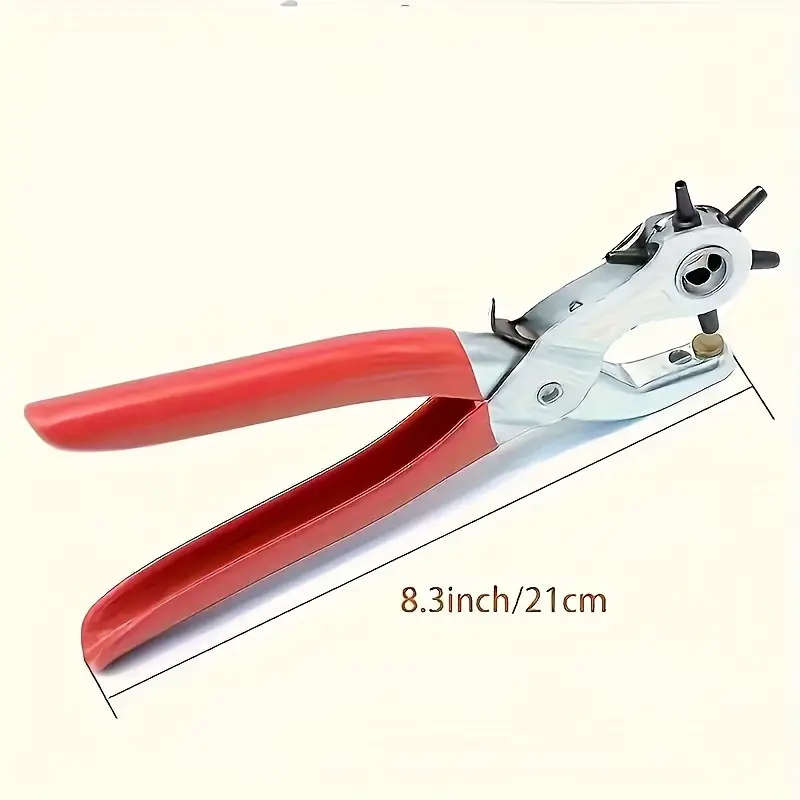 One Carbon Steel Rotary Leather Punch Pliers