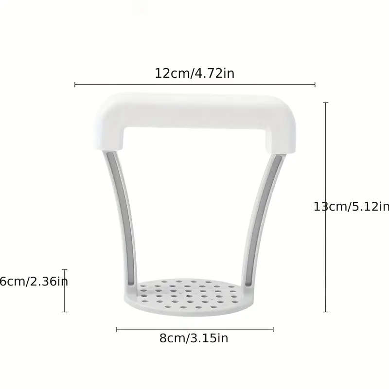 1pc Manual Potato Masher with Non-Slip Handle Plastic Vegetable Masher for Kitchen Gadgets and Tools
