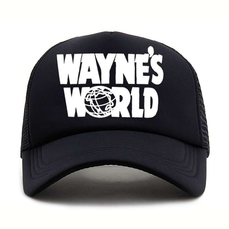 1pc Wayne'S World Hat Embroidered Wayne'S World Baseball Cap Dad Hat for Halloween Cosplay Costum