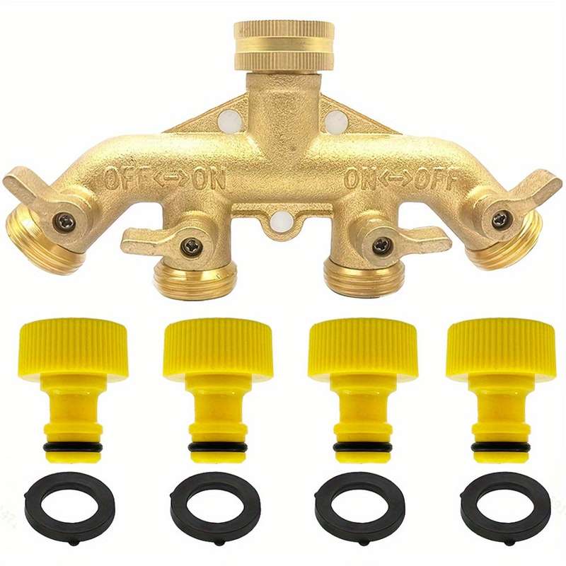 1 Set Style C Full Copper Four Way Diverter