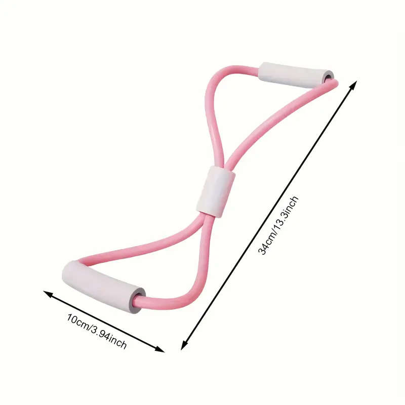1pc 8-Shaped Elastic Resistance Band for Women Yoga Fitness Equipment for Back Toning Chest Expansio
