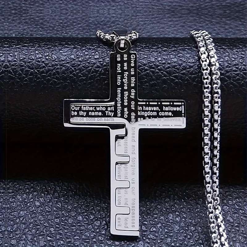 1 Piece Golden Jesus Theme Pendant