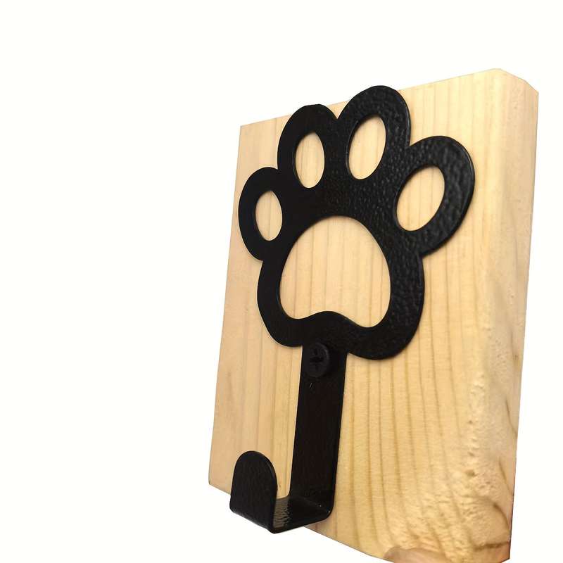 2pcs Adorable Metal Dog Paw Key HooksRust-Resistant Powder-Coated Finish for Durability Perfect
