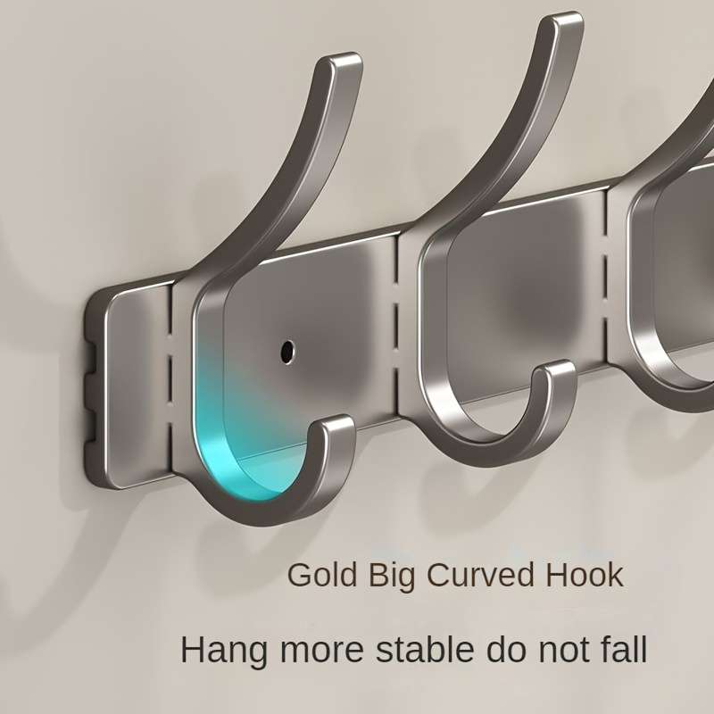 Clothes Hanger Coat Hook Door Back Hook Hanger Bedroom Door Punch-Free Traceless Door Back Storage