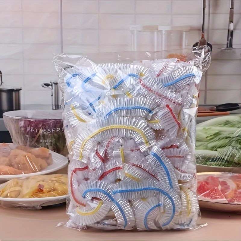 100 Pcs Food Grade Plastic Wrap Disposable