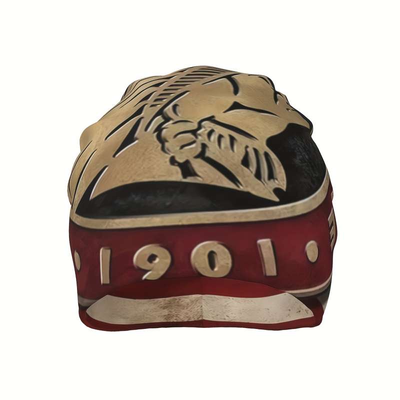 1pc Indian Motorcycle Beanie Hat Soft Thin Bonnet Hats For Men And Women Ideal Choice For Sport