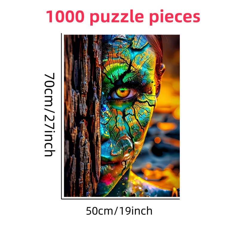 1000pcs DIY Jigsaw Puzzle for Adults Vibrant Colorful Landscape Art Durable Seam
