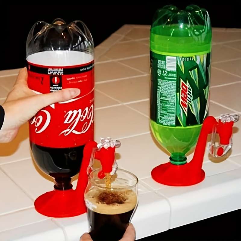 1 Plastic Homemade Beverage Dispenser with Inverted Faucet Stand No Electricity Needed Perfe