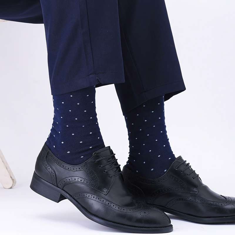 5 Pairs Khaki One Size High Elastic Socks