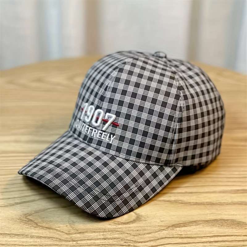 1pc 1907 Outdoor Breathable Mesh Baseball Cap Adjustable Snapback Sun Protection Casual Summer
