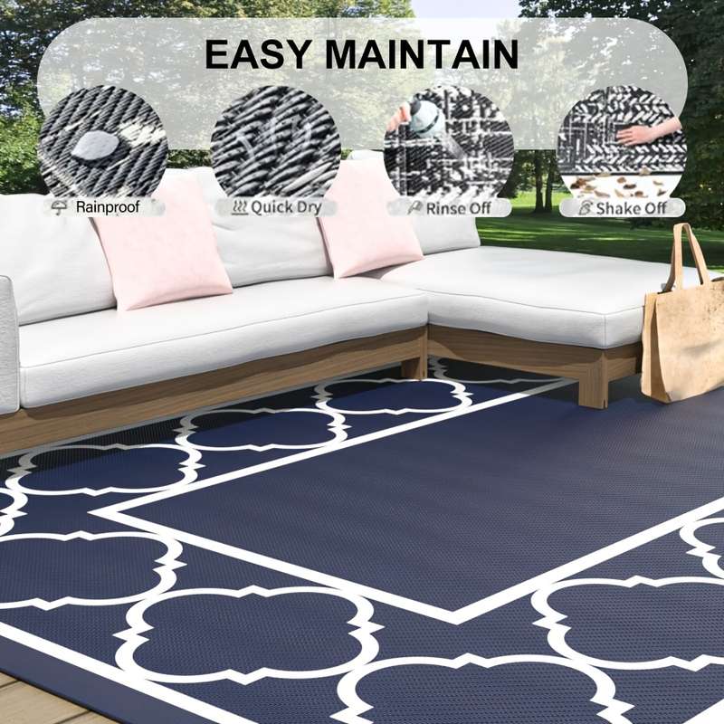 1Pc Blue 182.88x274.32cm Floor Mat