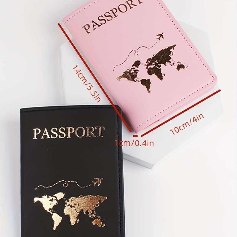 1pc Luxury Travel Passport Holder and Card Protector Slim Portable Wallet for ID and Credit Cards