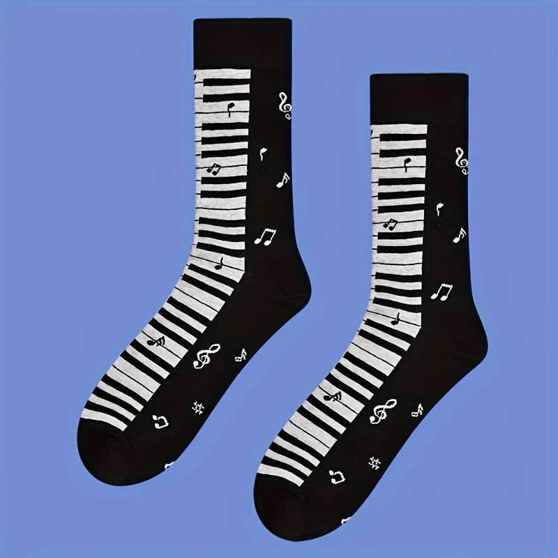 1 Pair Black One Size Socks