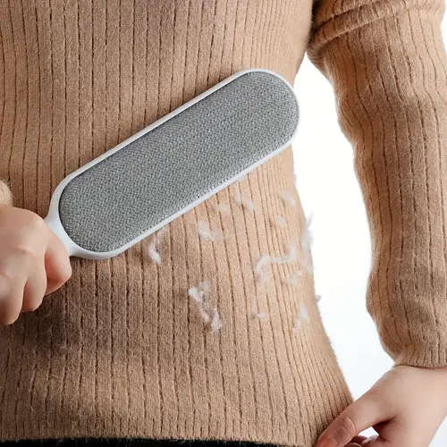 1pc Reusable Lint Brush Double-sided Pet Hair Removal Brush Manual Electrostatic Sticky Lint Pet Hai
