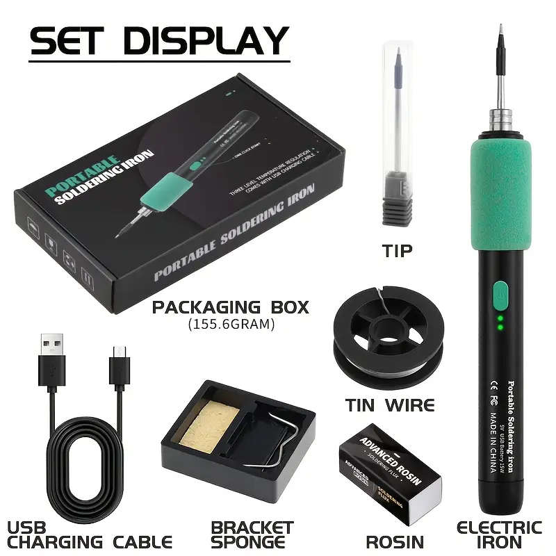 USB Rechargeable Soldering Iron Pen Kit