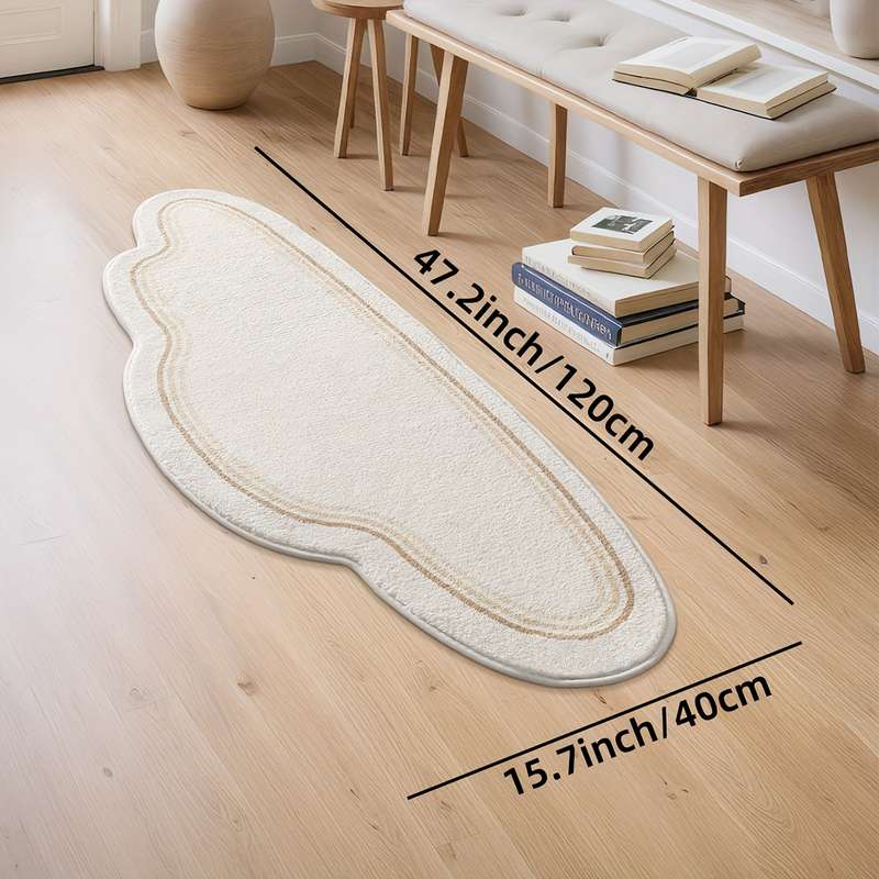 1Pc Big White Cloud 15.7x47.2inch 40x120cm Floor Mat
