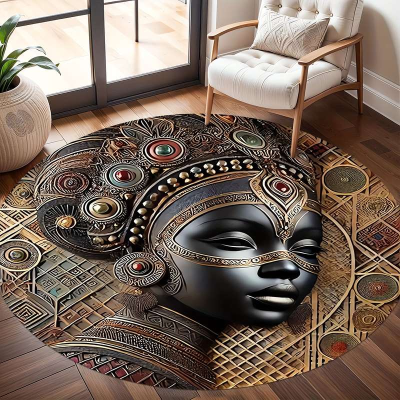 1Pc 120x120cm 47.24x47.24inch Floor Mat