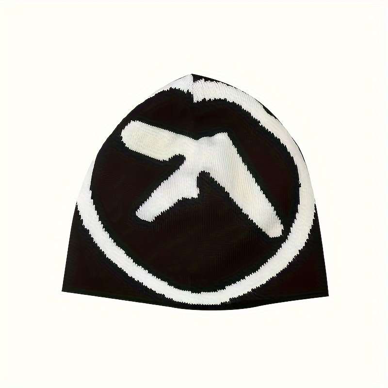 1pc Y2K Hip-Hop Style Knit Beanie Hat C Acrylic Stretchable Skull Cap Street Fashion Jacquard Desi