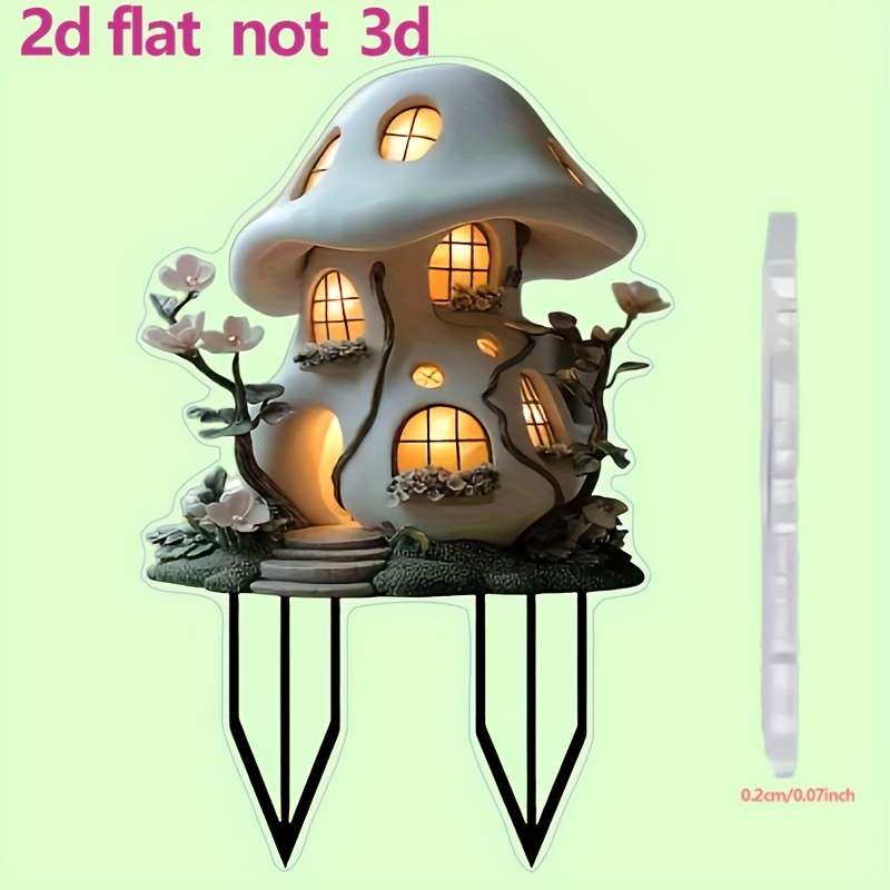 1pc 2D Flat   Plane Suitable for Outdoor Plants and Bonsai Landscaping Ideal Gift for Famil