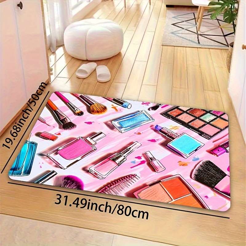 1Pc Pink 19.69x31.49inch 50x80cm Floor Mat
