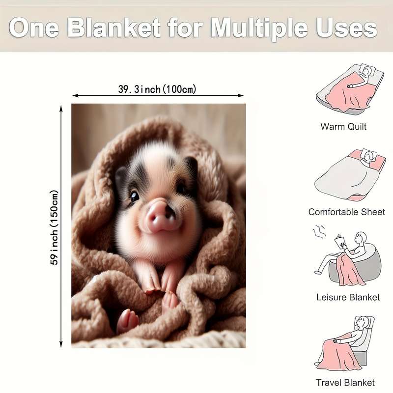 1ps Blanket Size 51.1Inchx59Inch 130Cmx150Cm